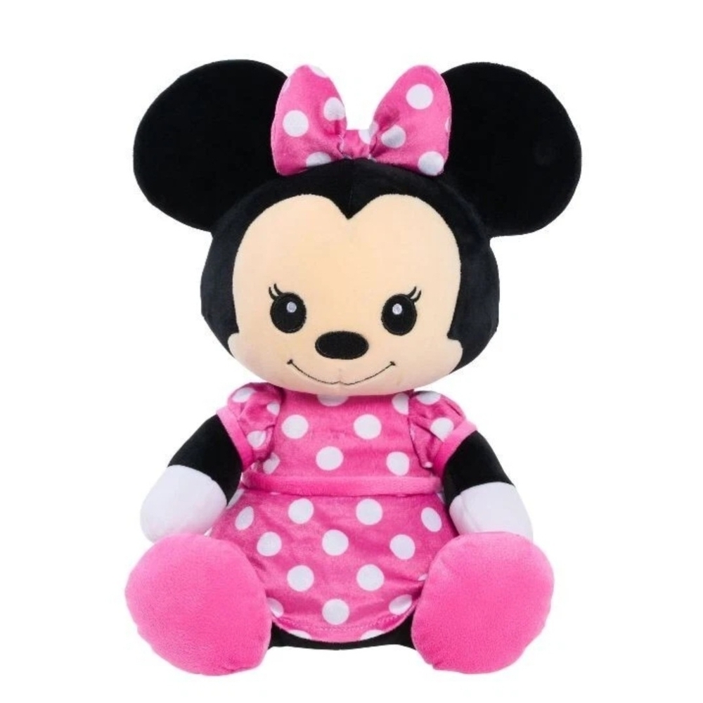 Disney Minnie Mouse Weighted Comfort Sensory Plush Toy Pink White Polka Dots